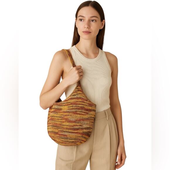 Helen Kaminski Multicolor Woven Raffia Shoulder Bag/Tote, Casual, Beach, OS - Picture 1 of 6
